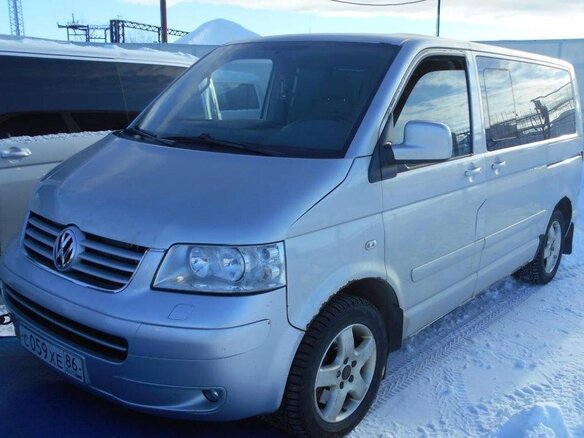 2006 Volkswagen Multivan T5, серебристый, 725900 рублей - вид 1