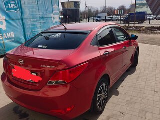 2014 Hyundai Solaris I Рестайлинг, красный, 755000 рублей, вид 4