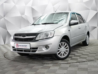 2014 Lada (ВАЗ) Granta I, серебристый, 388000 рублей, вид 1