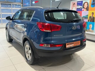 2014 Kia Sportage III Рестайлинг, синий, 1349000 рублей, вид 4