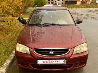 2008 Hyundai Accent ТагАЗ II, красный, 350000 рублей, вид 2