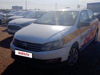 2019 Volkswagen Polo V Рестайлинг, синий, 660000 рублей, вид 2