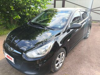 2011 Hyundai Solaris I, чёрный, 950000 рублей, вид 2