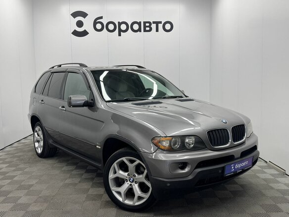 2004 BMW X5 3.0i I (E53) Рестайлинг, серый, 1170000 рублей - вид 2