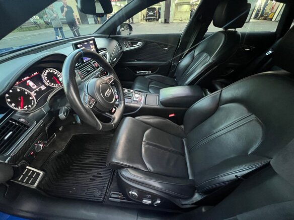 2015 Audi A7 I (4G) Рестайлинг, синий, 4600000 рублей - вид 19