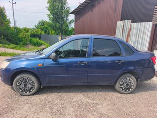 2013 Lada (ВАЗ) Granta I, синий, 340000 рублей, вид 4