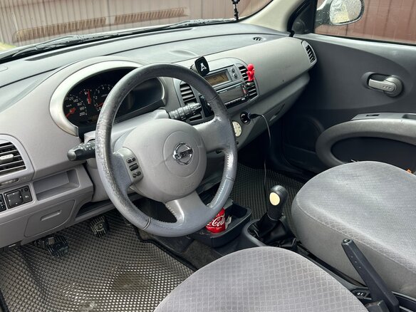 2003 Nissan Micra III (K12), серебристый, 350000 рублей - вид 4