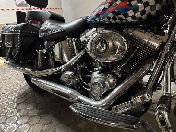 2007 Harley-Davidson Heritage, синий, 950000 рублей - вид 2