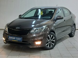 2015 Kia Rio III Рестайлинг, коричневый, 1140000 рублей, вид 1