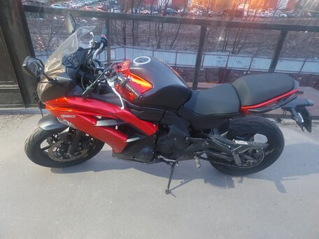2013 Kawasaki ER-6F (Ninja 650R), оранжевый, 420000 рублей, вид 2