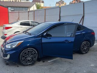 2015 Hyundai Accent IV, синий, 600000 рублей, вид 3