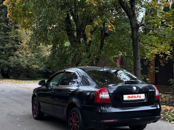 2008 Skoda Octavia II (A5) Рестайлинг, чёрный - вид 5