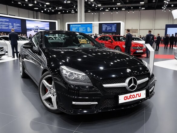2012 Mercedes-Benz SLK-Класс 200 III (R172), чёрный, 1800000 рублей - вид 1