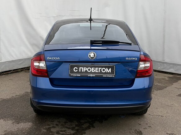 2018 Skoda Rapid I Рестайлинг, синий, 1199000 рублей - вид 4