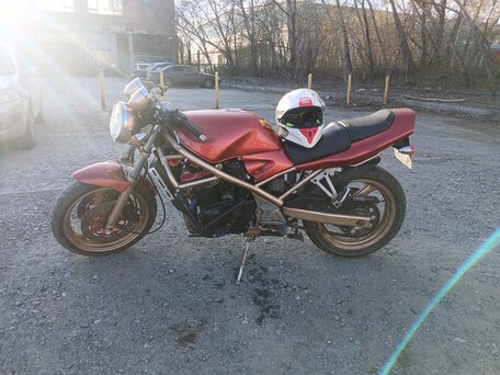 1991 Suzuki Bandit GSF 400, красный, 150000 рублей, вид 1