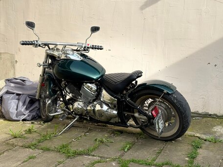 1996 Yamaha XVS400 Drag Star, зелёный, 400000 рублей, вид 1
