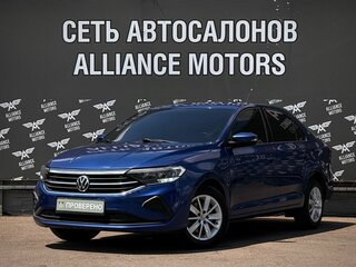 2021 Volkswagen Polo VI, синий, 1530000 рублей, вид 3