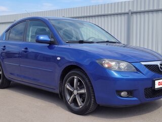 2008 Mazda 3 5-speed I (BK) Рестайлинг, синий, 700000 рублей, вид 3
