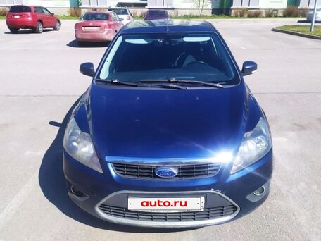 2010 Ford Focus II Рестайлинг, синий, 530000 рублей, вид 2