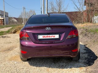 2013 Hyundai Solaris I, фиолетовый, 980000 рублей, вид 2