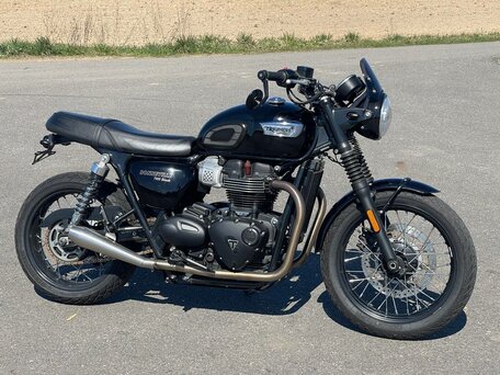 2016 Triumph Bonneville T100, чёрный, 658541 рублей, вид 5