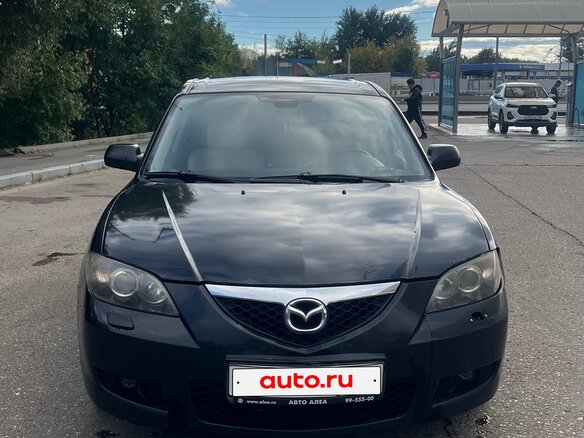 2008 Mazda 3 I (BK) Рестайлинг, чёрный, 350000 рублей