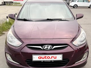 2011 Hyundai Solaris I, фиолетовый, 750000 рублей, вид 2