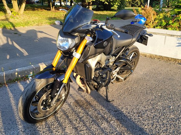 2015 Yamaha MT-09 (FZ-09), фиолетовый, 750000 рублей - вид 2