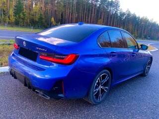 2022 BMW 3 серии M340d xDrive VII (G2x) Рестайлинг, синий, 7052000 рублей, вид 5