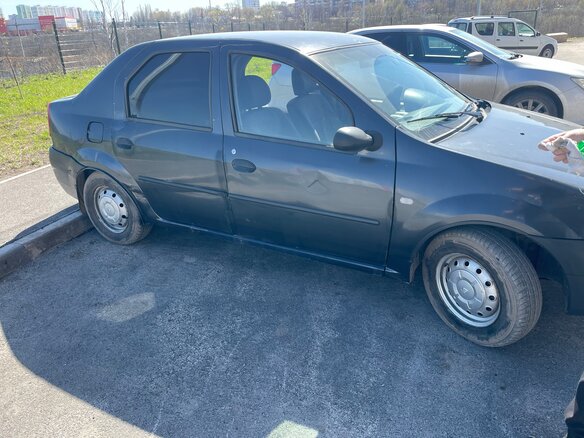 2007 Renault Logan I, серый, 150000 рублей - вид 3
