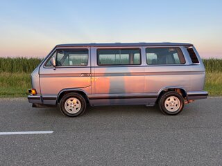 1985 Volkswagen Transporter T3, синий, 2500000 рублей, вид 3