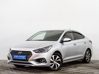 2017 Hyundai Solaris II, серебристый, 1369000 рублей, вид 3