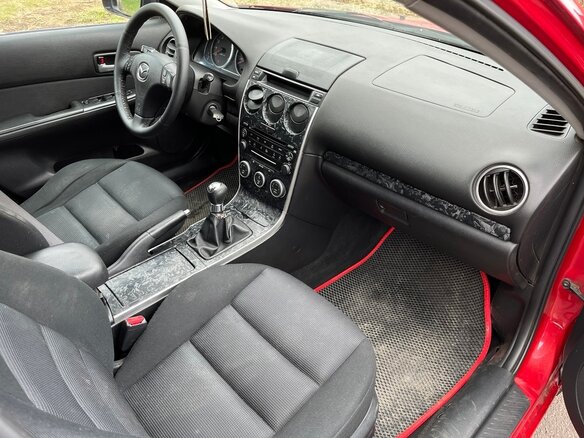 2006 Mazda 6 I (GG) Рестайлинг, красный, 250000 рублей - вид 8