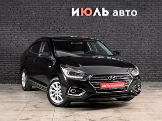 2019 Hyundai Solaris II, чёрный, 1740000 рублей, вид 3