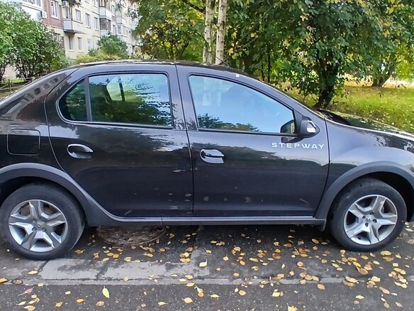 2020 Renault Logan Stepway II Рестайлинг, чёрный - вид 2