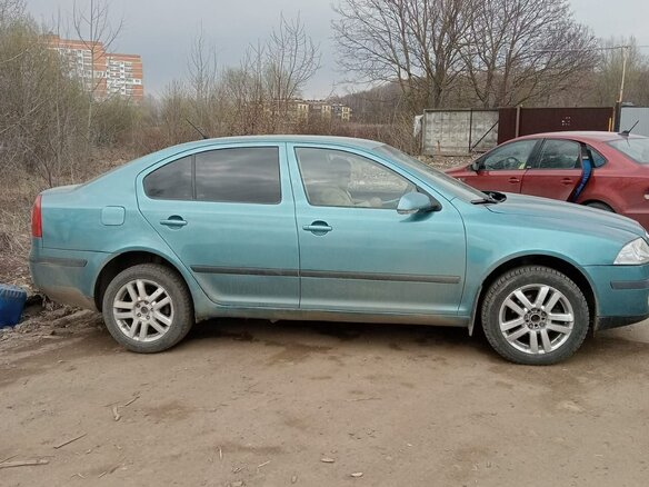 2008 Skoda Octavia II (A5), синий, 400000 рублей - вид 3