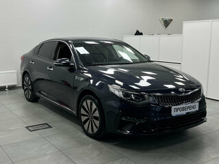 2019 Kia Optima IV Рестайлинг, синий, 1900000 рублей, вид 3
