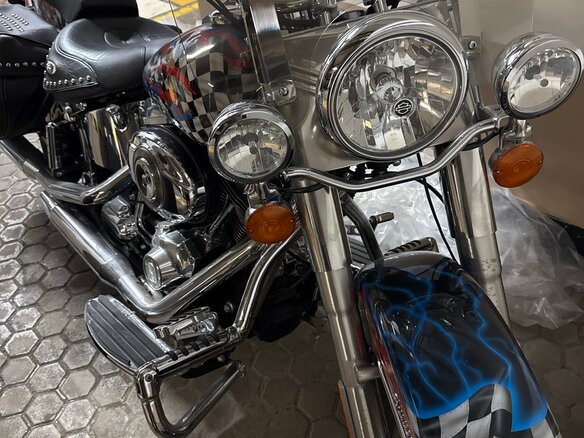 2007 Harley-Davidson Heritage, синий, 950000 рублей - вид 8