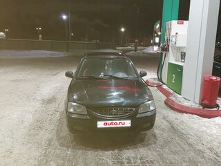 2008 Hyundai Accent ТагАЗ II, чёрный, 175000 рублей, вид 1