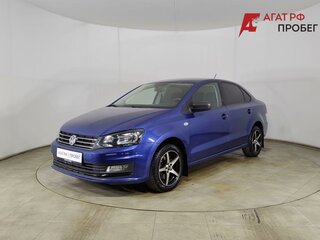 2018 Volkswagen Polo V Рестайлинг, синий, 1215000 рублей, вид 1