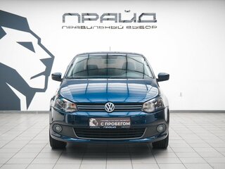 2014 Volkswagen Polo V, синий, 719000 рублей, вид 2