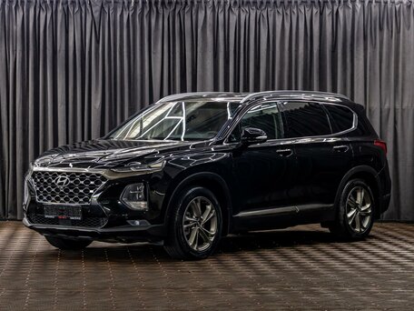 2020 Hyundai Santa Fe IV, чёрный, 2855000 рублей, вид 1