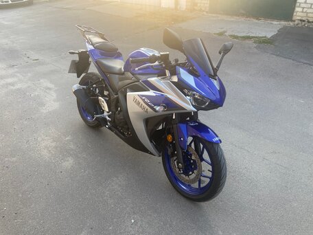 2015 Yamaha YZF-R25, синий, 380000 рублей, вид 3