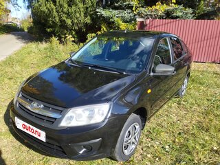 2014 Lada (ВАЗ) Granta I, чёрный, 430000 рублей, вид 2