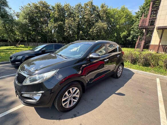2015 Kia Sportage III Рестайлинг, чёрный, 1390000 рублей - вид 2