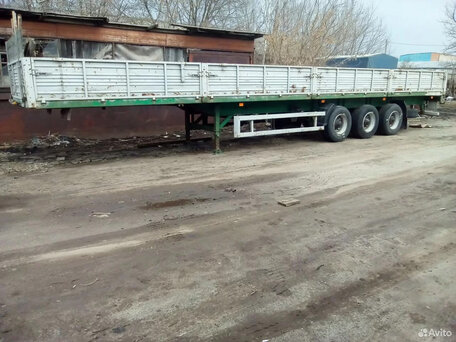 2007 МАЗ Полуприцеп бортовой, зелёный, 410000 рублей, вид 1