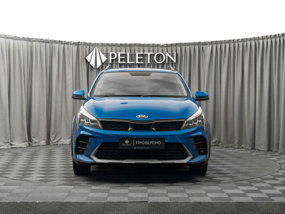2020 Kia Rio X IV Рестайлинг, синий, 1470000 рублей - вид 2