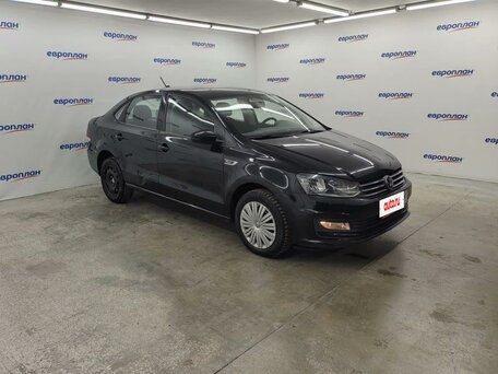 2019 Volkswagen Polo V Рестайлинг, чёрный, 1190000 рублей, вид 2