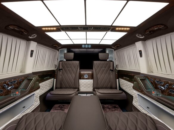 2026 Mercedes-Benz V-Класс Extra Long 300 d экстра длинный III (W447) Рестайлинг 2, чёрный, 44300000 рублей - вид 3