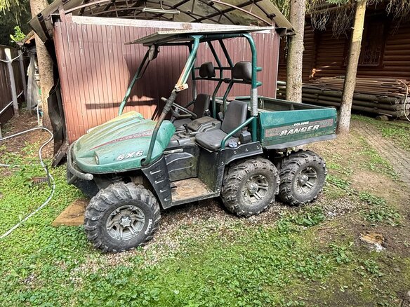 1998 Polaris Ranger 6x6, зелёный, 600000 рублей - вид 1